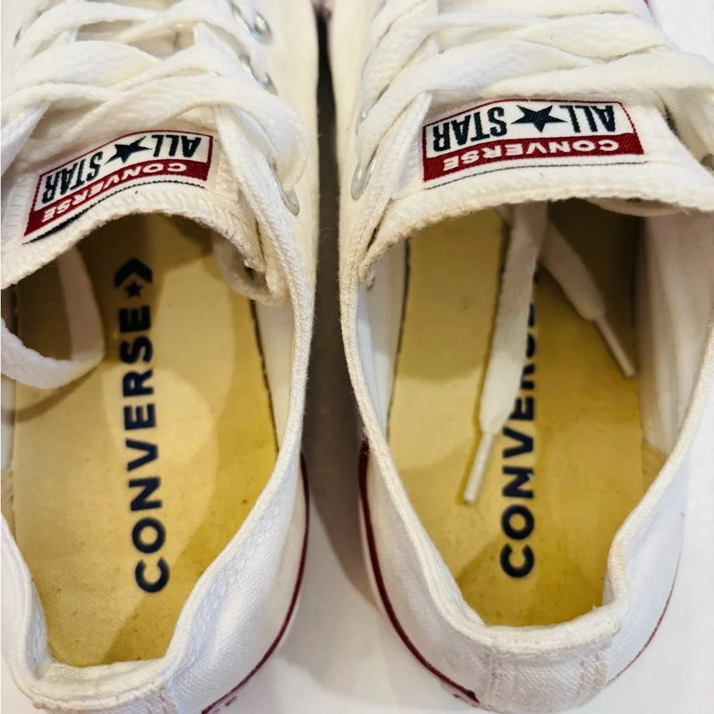 Converse chuck Taylor All Star low top White Womens size 7 - Picture 6 of 9